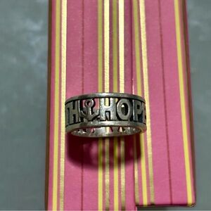 James Avery Silver Faith Hope Love Ring 7.5